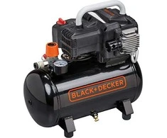 Black &amp; Decker Juodas+DECKER KOMPRESOR BEZOLEJOWY 12L/1.5KM/8BAR BD 195/12-NK