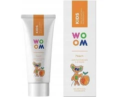 Woom Natūrali vaikų dantų pasta 3-8 metų vaikams Persikas 50ml