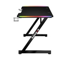 Žaidimų stalas Huzaro Hero 2.5 RGB, Juodos spalvos