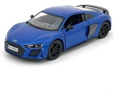 KiNSMART automobilis, 2020 Audi R8 Coupé, mėlynas