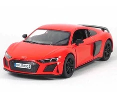 KiNSMART automobilis, 2020 Audi R8 Coupé, raudonas