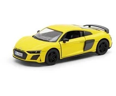 KiNSMART automobilis, 2020 Audi R8 Coupé, geltonas