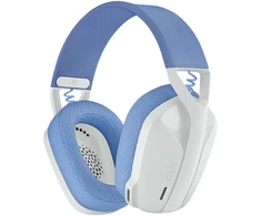 Žaidimų ausinės Logitech G435 Lightspeed, baltos/alyvų spalvos