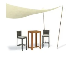 Uždangos nuo saulės stulpai, 2vnt., 200cm, plienas