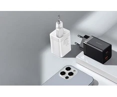 Baseus Super Si Pro įkroviklis USB + USB-C 30W - Baltas