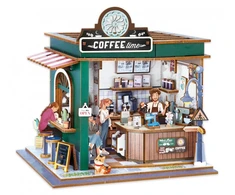 Diorama-dėlionė-miniatiūra Kavinė