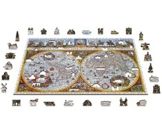 Medinė dėlionė „Nova Terrarum žemėlapis“, 505 detalių