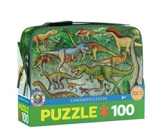 Pietų dėžutė – dėlionė „Dinozaurai” 100 d.