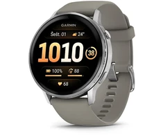 Išmanusis laikrodis Garmin Venu® 4 - 45 mm | spalva: sidabro spalvos su sidabrinės pilkos spalvos silikoniniu dirželiu (010-03014-01)