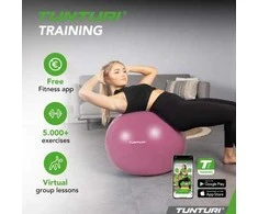 Gimnastikos kamuolys Tunturi Gymball 65–75 cm, Violetinė, Anti Burst (Diametras: 65 cm)