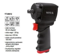 Toya Sa Poland YATO PNEUMATINIS SMŪGINIS VERŽTAKLIS 1/2 "678 Nm SHORT