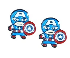 Auskarai Marvel Captain america