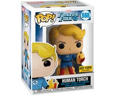 Exclusive Funko Pop Marvel Human Torch Figurėlė