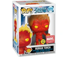 Exclusive Funko Pop Marvel Human Torch Figurėlė