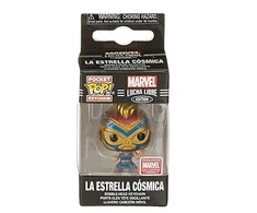 Figūrėlė Funko POP! Keychain Marvel Lucha lible Captain marvel Exclusive