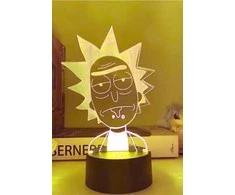 Lempa 3D Led Rick and Morty