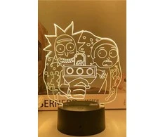 Lempa 3D Led Rick and Morty