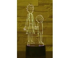 Lempa 3D Led Rick and Morty