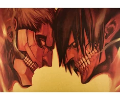 Plakatas Attack on titan