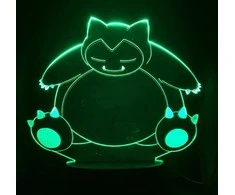 Vaikiškas šviestuvas 3D Led Pokemon