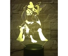 Vaikiškas šviestuvas 3D Led Pokemon