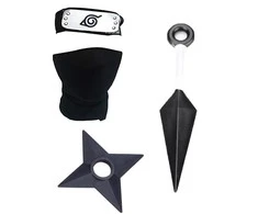 Žaislas Rinkinys Naruto - Kunai small + Shuriken + Headband + Mask