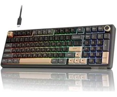 Royal Kludge RK-R98 RGB Phantom laidinė klaviatūra | 96%, Hot-swap, rusvai gelsvas switches, US
