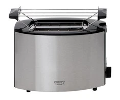 Skrudintuvas Adler Camry | Toaster | CR 3215 | Power 1000 W | Number of slots 2 | Housing material Nerūdijantis plienas | Juodas/Nerūdijantis plienas