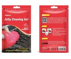 Valiklis VISBELLA Jelly Cleaning Gel želė dulkėms valyti iš sunkiai prieinamų vietų 85g (braškė)