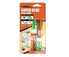 VISBELLA universalūs SUPER klijai 2x 3g Metalui, Gumai, Plastikui