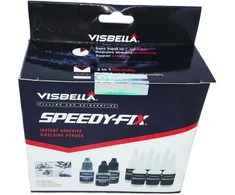 VISBELLA uolos tvirtumo SPEEDY-FIX klijų rinkinys: užpildas ir klijai 30ml + 60ml