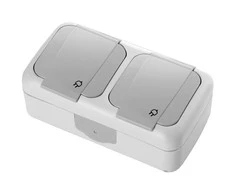 Lauko rozetė dviguba, IP 54 klasė, ,,Palmye" PANASONIC