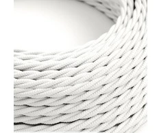 Pintas tekstilinis baltas laidas, 3x1,5mm
