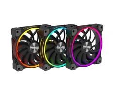 Alpenföhn 120mm Wing Boost 3 ARGB High Speed PWM korpuso ventiliatoriuss, Triple – juodos spalvos