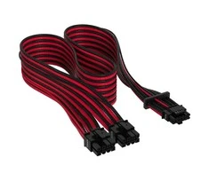 Corsair Premium Sleeved 12+4 Pin PCIe Gen5 12VHPWR 600W – juodas/red