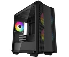 Korpusas Deepcool Micro-ATX CASE CC360 Juodas, Mini-ITX / Micro-ATX, 4, 1x USB3.0, 1x USB2.0, 1x Audio, ABS+SPCC+Tempered Glass, 1×120mm