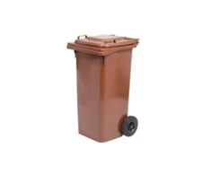 ISORT šiukšlių konteineris, 120 l, rudas