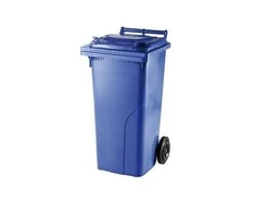ISORT šiukšlių konteineris, 240 l, mėlynas