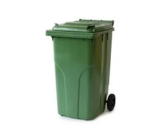ISORT šiukšlių konteineris, 240 l, žalias