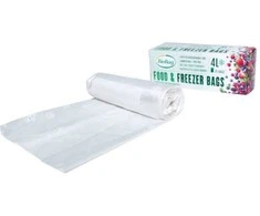 BioBag laikymo ir šaldymo maišeliai 4L (25vnt./rulone)