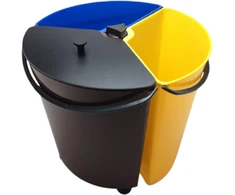Dangtelis besisukančiai 3 skyrių po 11.7 l šiukšliadėžėi EcoBinSpin