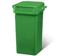 ISORT plastikinė šiukšlių dėžė Napo, 70 l, žalia