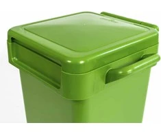 ISORT plastikinė šiukšlių dėžė Napo, 70 l, žalia