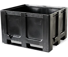 ISORT pramoninė paletinė dėžė R3 ECO, 100x120 cm, 610 l, juoda
