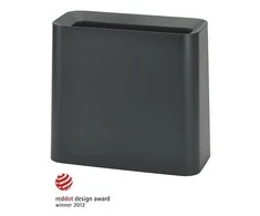 Japoniška šiukšlių dėžė Ideaco Tubelor Hi-Grande, 11.5L, juoda (matinė)