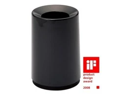 Japoniška šiukšlių dėžė Ideaco Tubelor, 6L, juoda (blizgi)