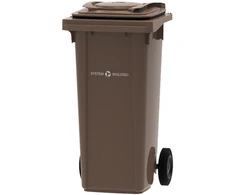 Šiukšlių konteineris su mikrobiologiniu filtru, 120 L, rudas