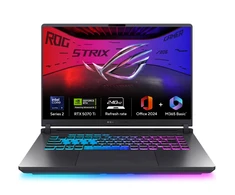 Nešiojamas kompiuteris ASUS ROG Strix G16 (2025) G615 - 16" WQXGA 2560x1600 IPS 240Hz G-Sync / Intel Core Ultra 9 275HX iki 5.4Ghz (24 branduoliai) / 32GB DDR5 / 1TB SSD NVMe PCIe 4.0 / GF RTX 5070 TI 12GB GDDR7 with Dynamic Boost / WIFI 7 + Bluetooth 5.4 / HDMI 2.1 FRL / Thunderbolt 5 / Šviečianti RGB klaviatūra / Dolby Atmos / Windows 11 Pro + DOVANA Lorgar Žaidimų Pelė