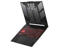 Nešiojamas kompiuteris ASUS TUF Gaming A15 FA507 - 15.6" Full HD 1920x1080 IPS 144Hz ekranas / AMD Ryzen 7 7435HS 4.5Ghz (8 branduoliai) / 16GB DDR5 4800mhz / 512GB SSD NVMe PCIe 4.0 / GF RTX 4060 8GB GDDR6 / WIFI 6 + Bluetooth 5.3 / HDMI 2.1 FRL / USB Type-C with power-display delivery / RJ45 / Dolby Atmos garso sistema / Šviečianti RGB klaviatūra / Windows 11 Pro + DOVANA Žaidimų ausinės (Pažeista pakuotė)