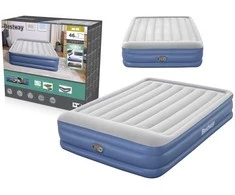 Pripučiamas čiužinys BESTWAY Tritech, pilka/mėlynas, 203 cm x 152 cm x 46 cm (Pažeista pakuotė)